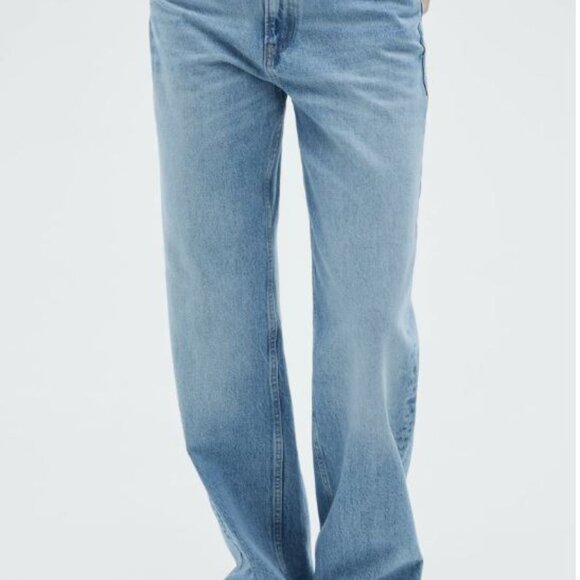 MANGO Mid Rise Relaxed Straight Leg Jeans - Picture 4 of 8